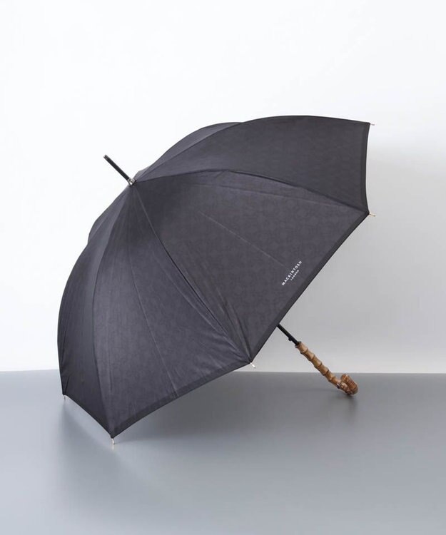 AURORA 【MACKINTOSH LONDON（マッキントッシュ ロンドン）】アンドリュー柄雨傘（長傘） ブラック