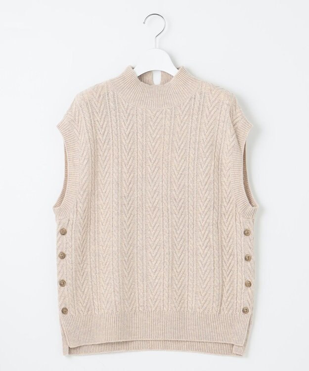 J.PRESS LADIES 【洗える】BUNNY ニット ベスト ベージュ系