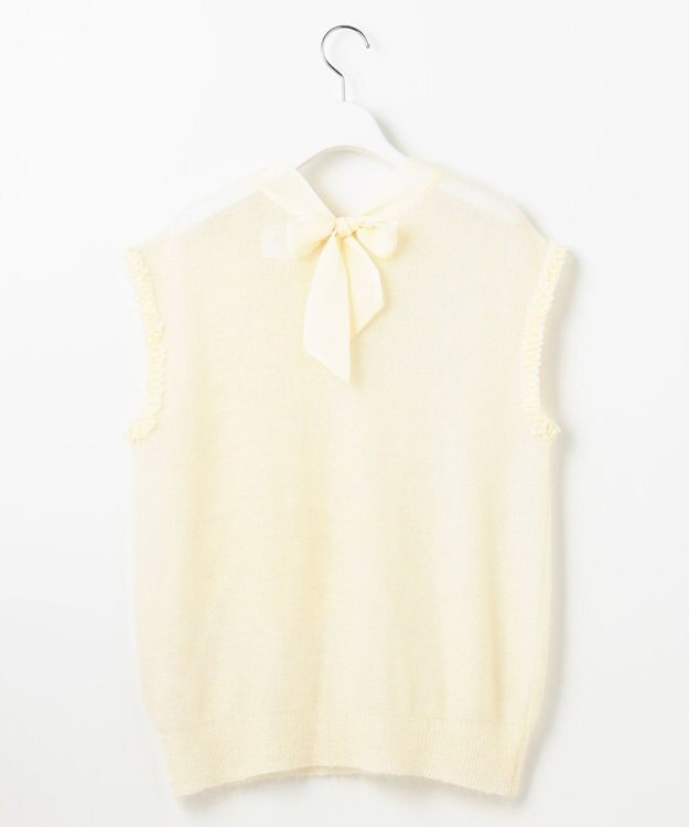 自由区 【カトリエムブーケ】Motif floral プルオーバーニット オフ