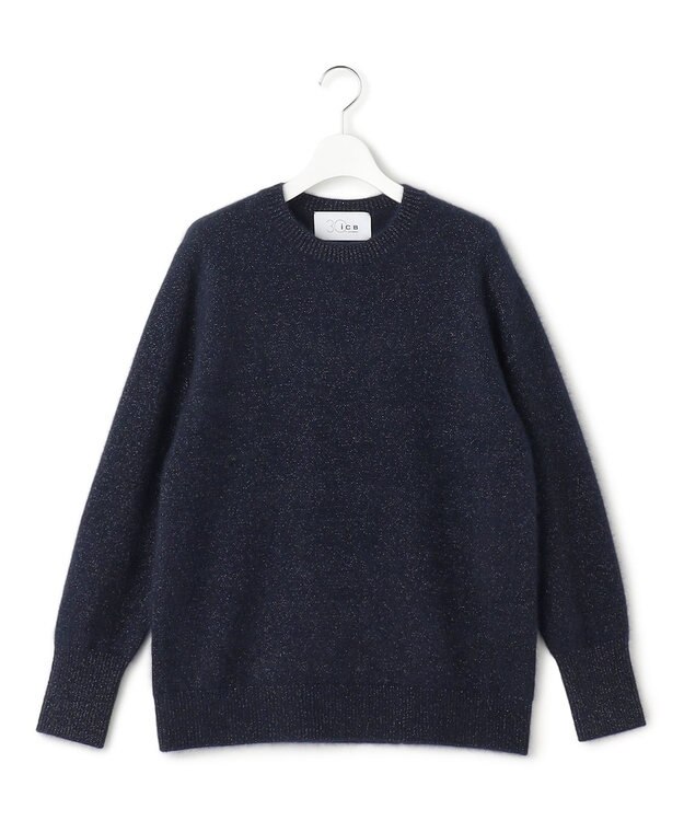 ICB L 【30th ANNIVERSARY】ルレックスフォックスアルパカ プルオーバーニット ネイビー