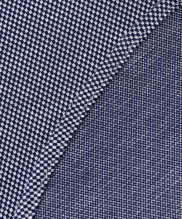 JOSEPH ABBOUD 【ジャージーシャツで快適な着心地】コンパクトジャージー バーズアイ シャツ サックスブルー系