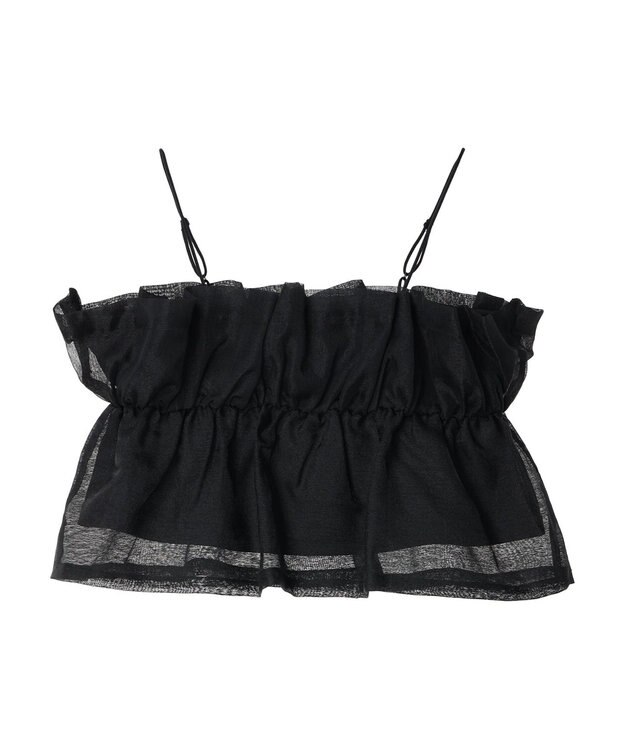 Green Parks シアーキャミビスチェ Black