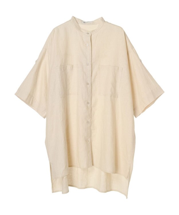 CRAFT STANDARD BOUTIQUE 【キナリノ別注】リネンレーヨンWポケットシャツ Ivory