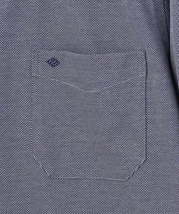 JOSEPH ABBOUD 【ジャージーシャツで快適な着心地】コンパクトジャージー バーズアイ シャツ サックスブルー系