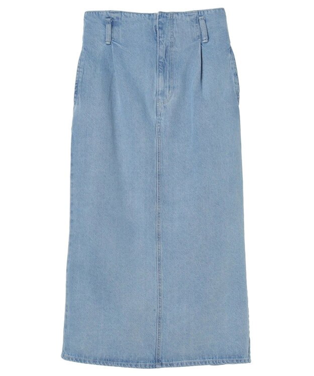 earth music&ecology ナローデニムスカート Light Indigo
