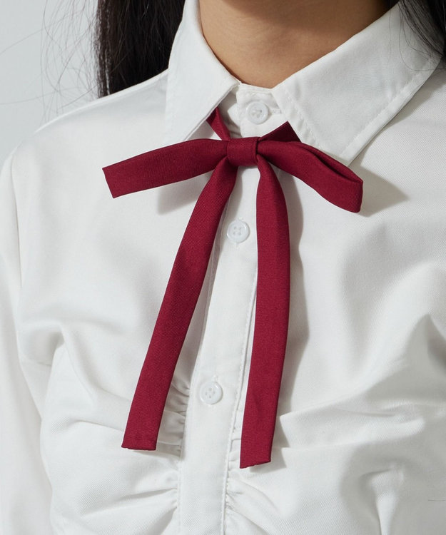 WEGO 【SCHOOLITEM】細スクールリボン レッド