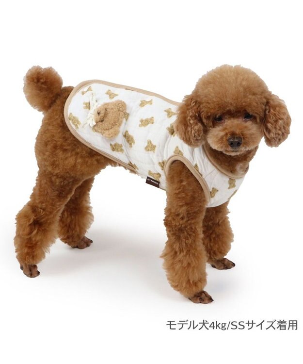 PET PARADISE ペットパラダイス くまちゃん ふわりと キルトベスト 小型犬 超小型犬 くまちゃん