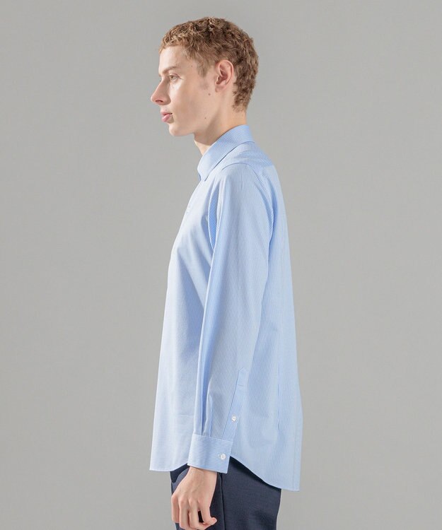 JOSEPH HOMME ハイゲージコットンジャージー 　レギュラーカラーシャツ スカイブルー系1