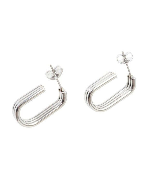 Green Parks ・ＨＡＬＦ　ＴＩＭＥ　サージカルスクエアピアス Silver