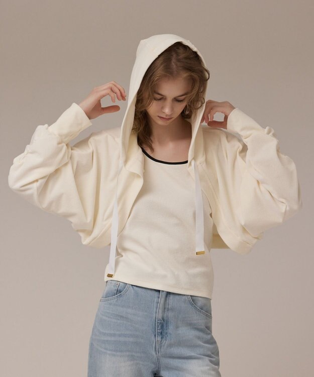 GRACE CONTINENTAL ルーズパーカーsetトップ キナリ