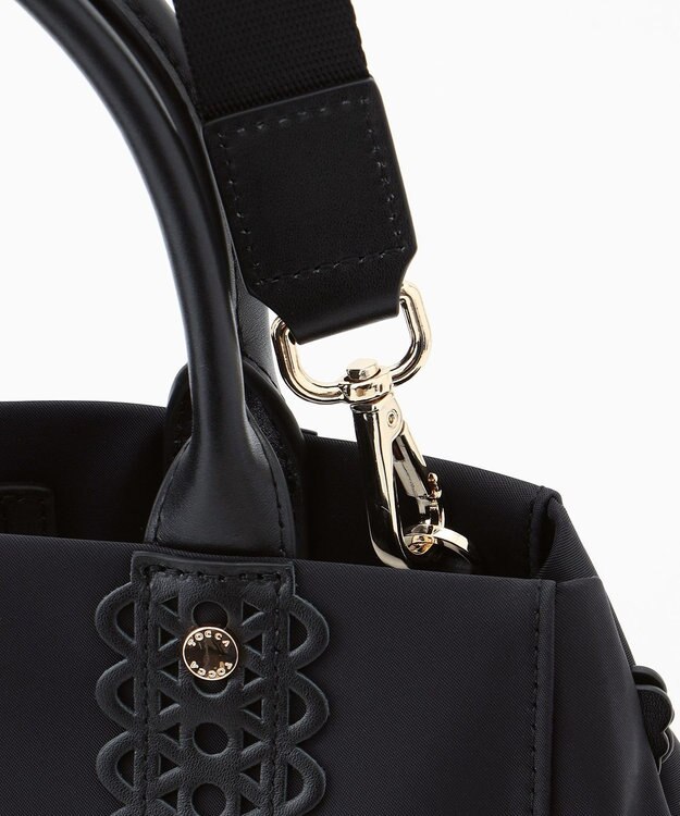 TOCCA 【大人百花掲載】LACE TOTE トートバッグ ブラック ナイロン系