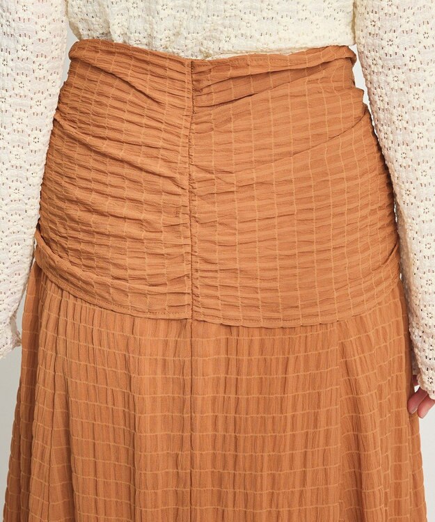 CRAFT STANDARD BOUTIQUE ツイストベルトフレアスカート Orange