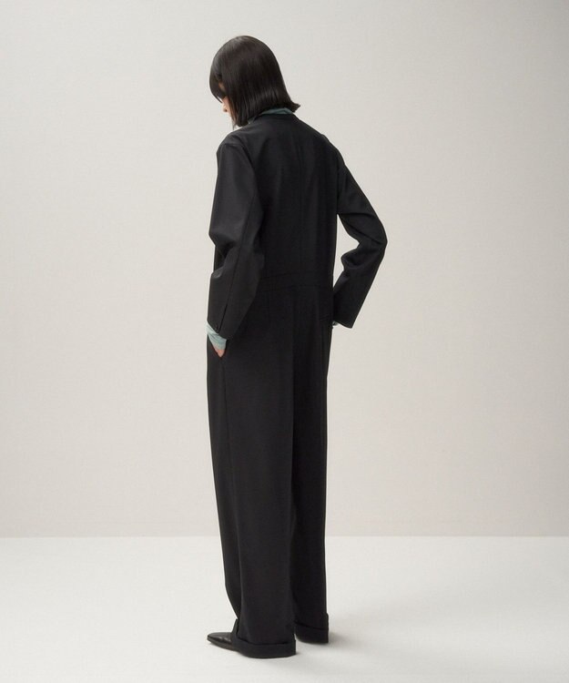ATON TECHNO WOOL TWILL | ジャンプスーツ BLACK