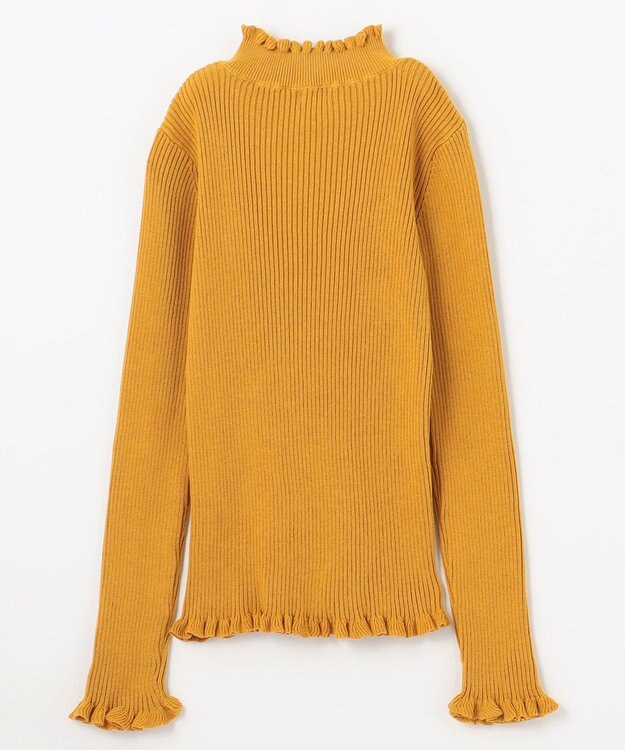 組曲 KIDS 【150-160㎝】リブニット マリーゴールド系