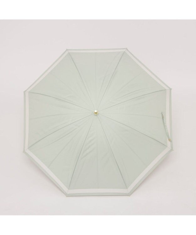 UNBILLION カシュネ cachenez / 【晴雨兼用】【日傘】UV カット率99％以上 PU切り継ぎボーダーバルーンショートパラソル グリーン