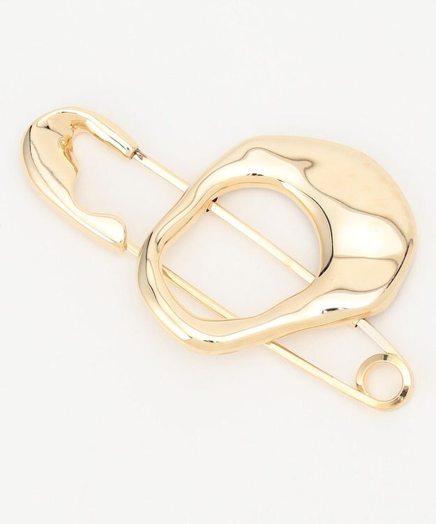 ICB サークルピンブローチ ゴールド系