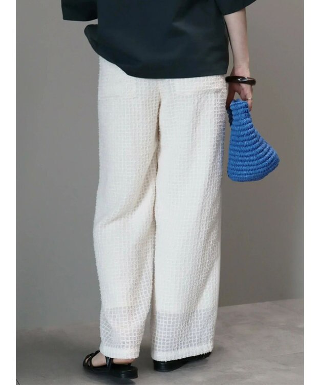 AMERICAN HOLIC 刺繍スクエアパンツ Ivory