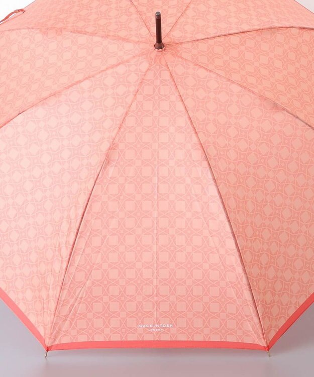 AURORA 【MACKINTOSH LONDON（マッキントッシュ ロンドン）】アンドリュー柄雨傘（長傘） コーラル