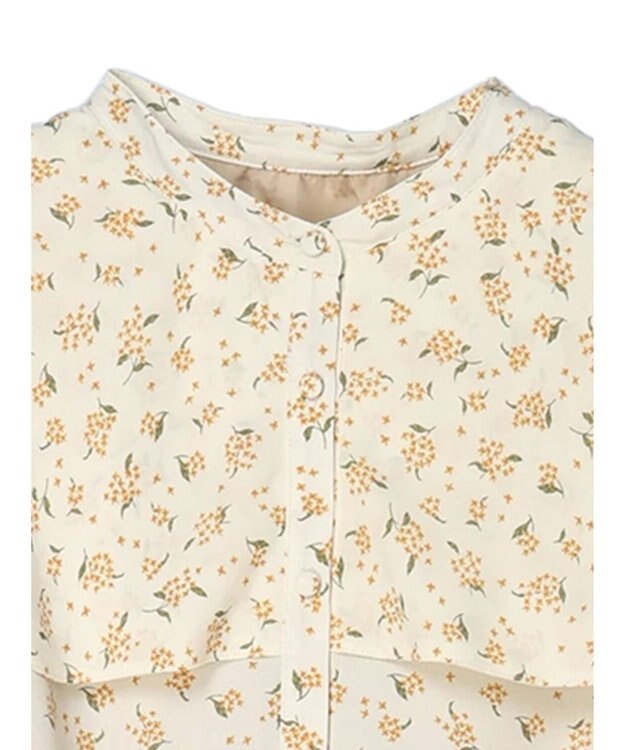 earth music&ecology キンモクセイ柄ワンピース Beige