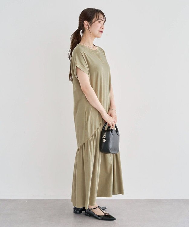 Green Parks ・ＳＵＧＡＲ　ＳＰＯＯＮ　フレンチギャザーカットワンヒ Dark Beige