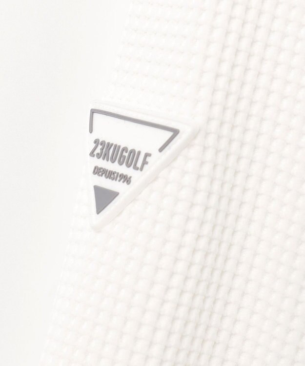 23区GOLF 【MEN/キングサイズ】【UVケア】ワッフル パーカー ホワイト系