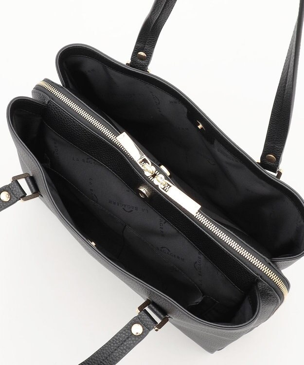 LA BAGAGERIE ベーシック　フェイクレザートート ブラック