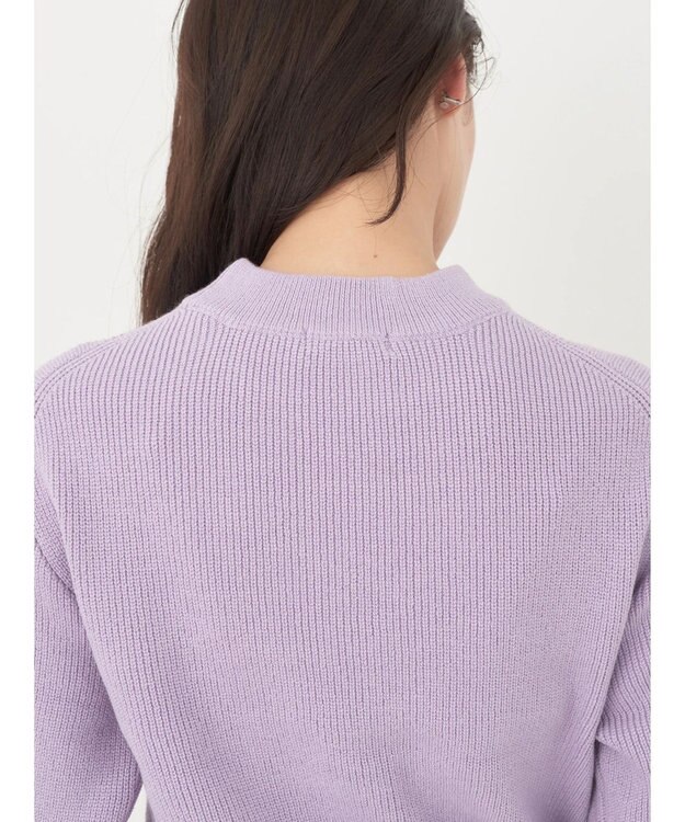 earth music&ecology アンチピリングハイネックプルオーバー Lavender