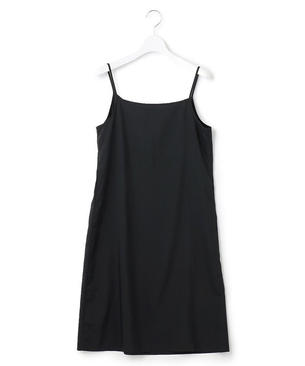 23区 L 【CLASSY.コラボ/洗える】ウールストレッチツイル ピンタック ワンピース ネイビー系