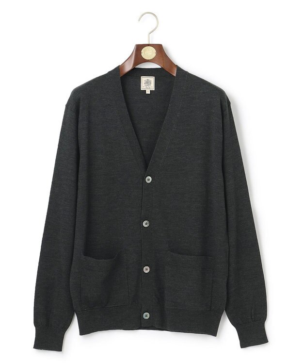 J.PRESS MEN Ｖネックカーディガン グレー系