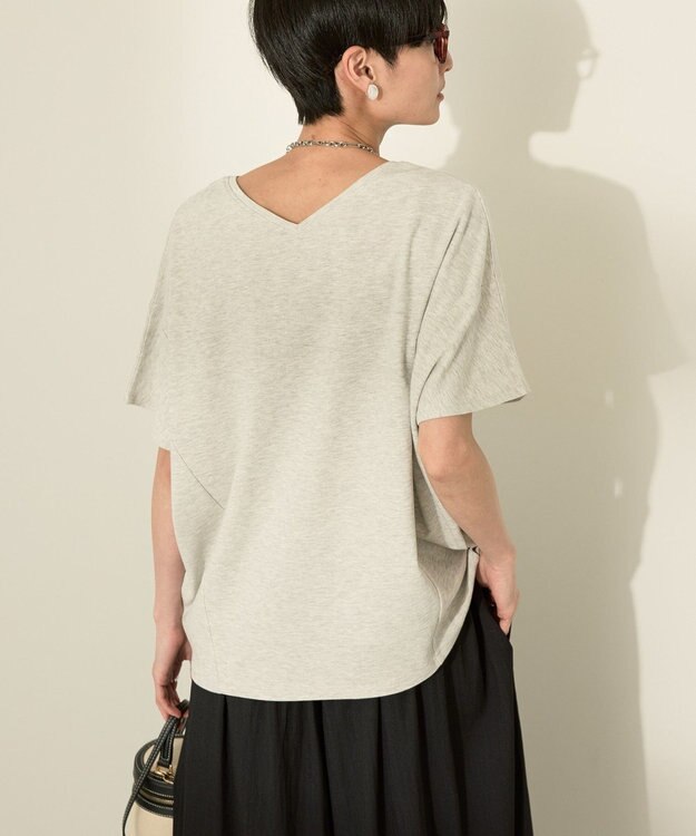 AMERICAN HOLIC 【接触冷感】フレンチスリーブコクーンプルオーバー Oatmeal