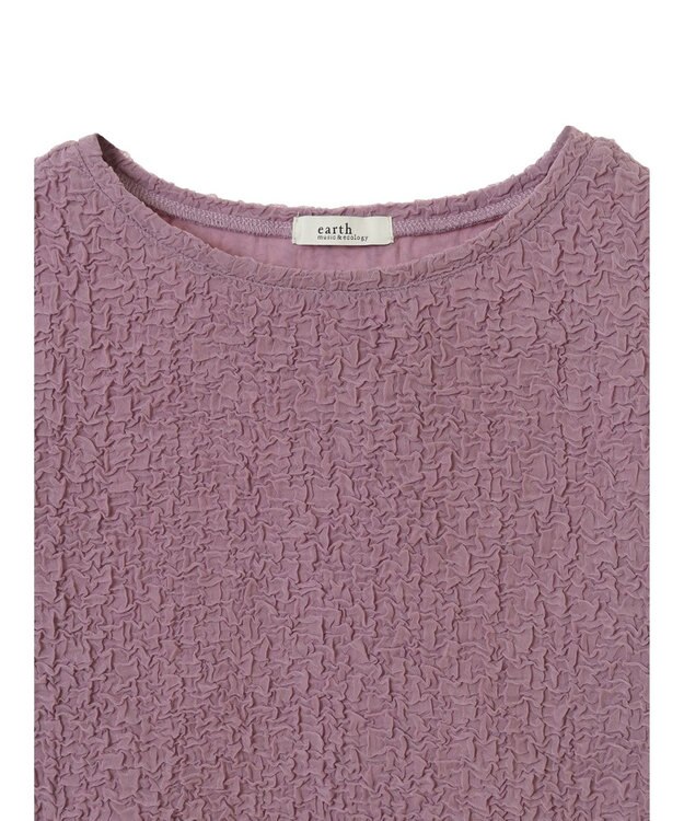 earth music&ecology ホイップ風ジャガードプルオーバー Pink