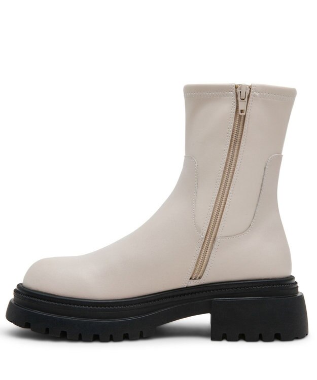 STEVE MADDEN ROADMAP 厚底サイドジップブーツ ボーンレザー