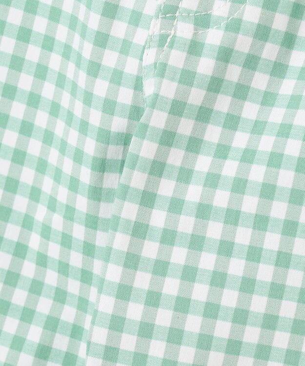 ANY KIDS 接触冷感 しろくま パンツ ミント×ギンガム