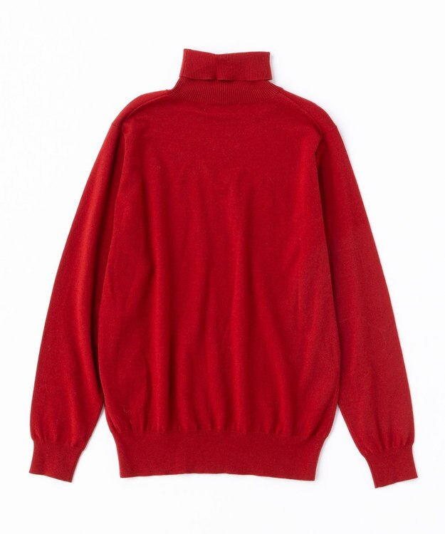 UNFILO MENS 【男女兼用】ライトウォームタートルネックニット レッド