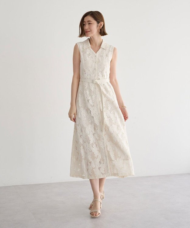 YECCA VECCA レースワンピース Ivory