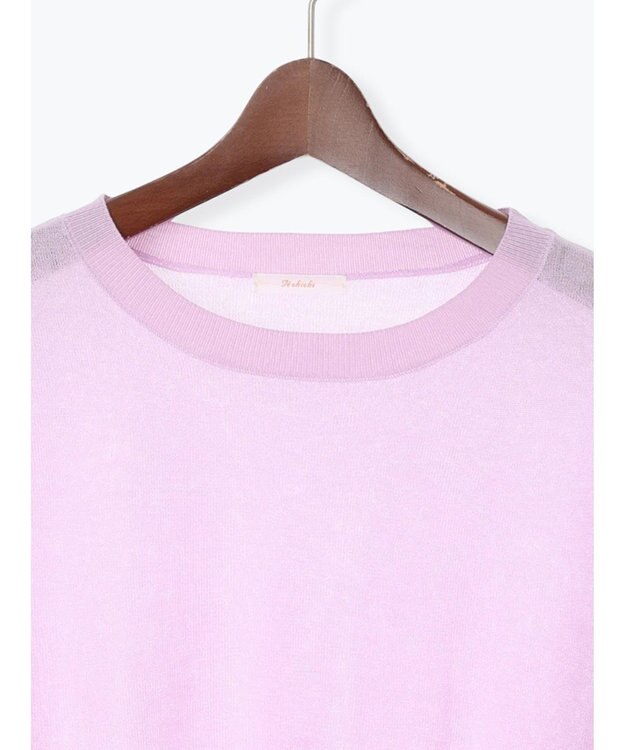 Te chichi シアーレイヤーニット ピンク