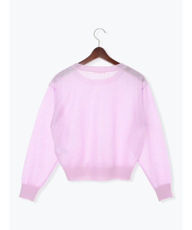 Te chichi シアーレイヤーニット ピンク