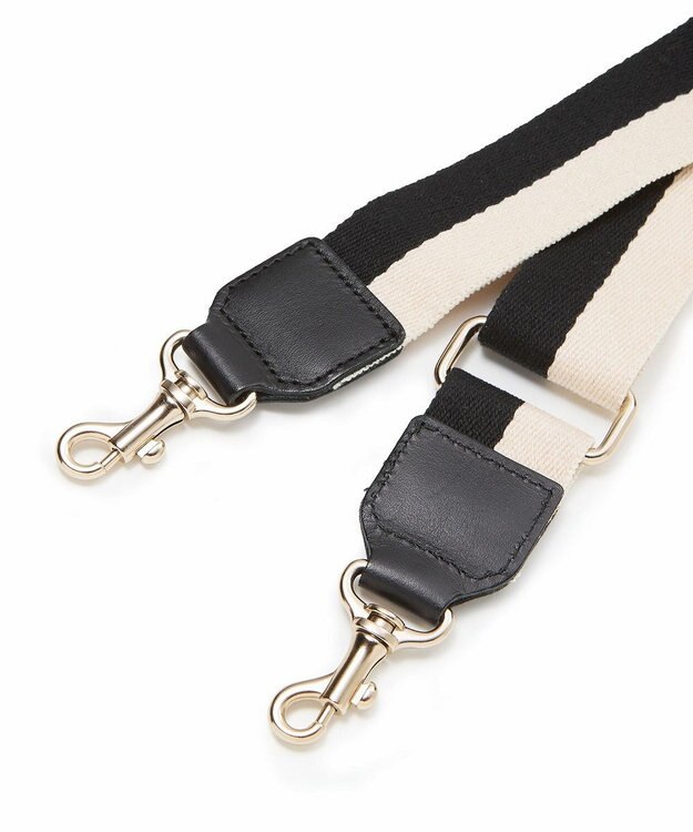 TOPKAPI 【Breath TOPKAPI】38mm バイカラーテープ ショルダー ベルト クリーム