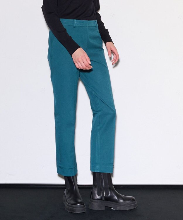JOSEPH ギャバジンストレッチ　テーパードトラウザーズ Dark Teal