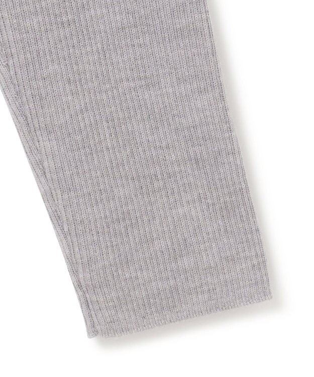 ICB 【WEB限定・洗える】エクストラファインメリノ リブニットカーディガン ライトグレー系