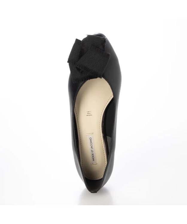 MODE ET JACOMO <MODE ET JACOMO>２WAYリボンコサージュウエッジパンプス ブラック