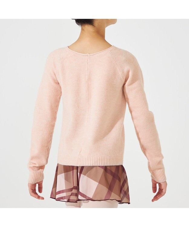 Chacott ジュニア ニットトップ ヨーロピアンピンク