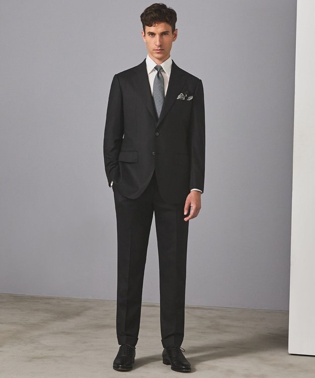 GOTAIRIKU 首にも巻ける【2WAY/日本製】シルク100% ポケットチーフ（幾何学柄） ライトグレー系8