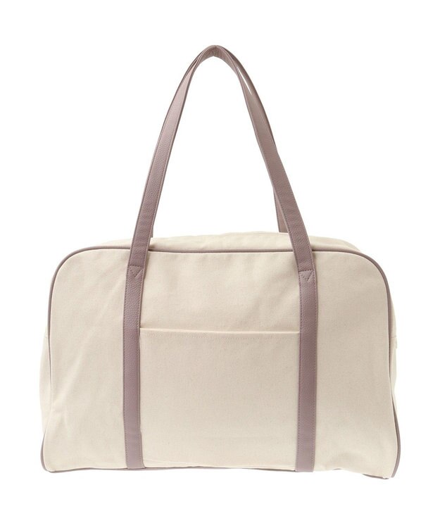 Maison de FLEUR キャンバスキャリーオンボストンバッグ Dark Pink