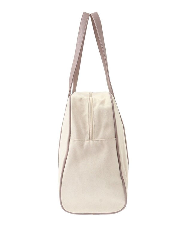 Maison de FLEUR キャンバスキャリーオンボストンバッグ Dark Pink