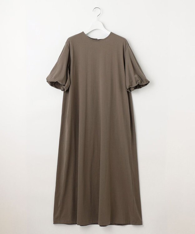 UNFILO 【吸水速乾/マシンウォッシャブル】CVC天竺 ワンピース ダークブラウン系