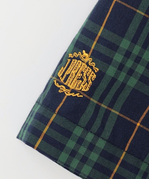 J.PRESS KIDS 【140-170cm】マドラスチェックシャツ グリーン系5