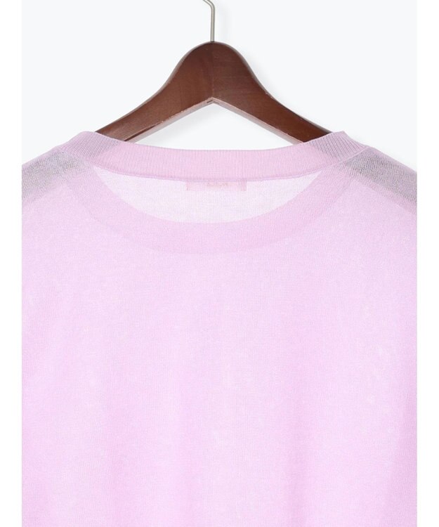 Te chichi シアーレイヤーニット ピンク