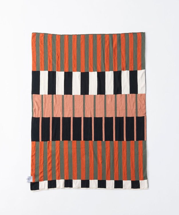 TRICOTE マルチストライプブランケット 87BROWN