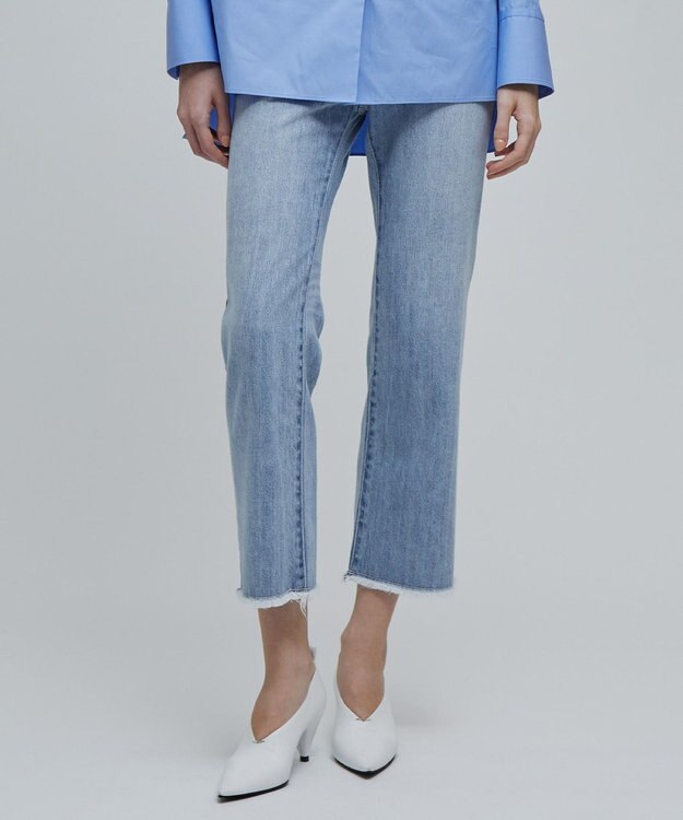 BEIGE， 【洗える】VICTOR / カットオフデニム L.Indigo